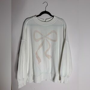 NWT Aerie Viral Bow Sweatshirt Size Medium